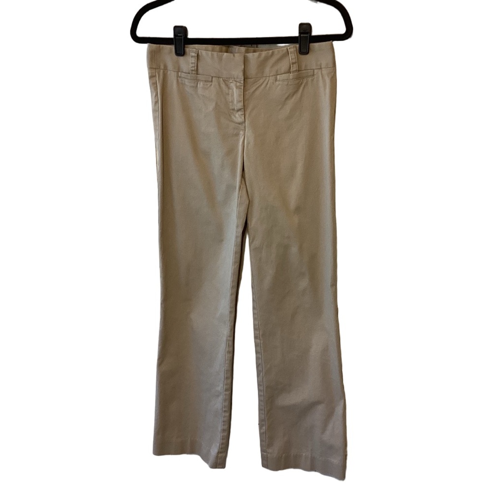 J. Crew Khaki Women's Stretch City Fit Chino Pants 2 Short Cotton/Spandex